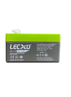 Buy LECXO 12v 1.2Ah Lead Acid Battery,  Used Emergency Lighting Systems Security and Alarm Systems Small-scale Electronics Backup Power for Communication Devices Remote Monitoring Systems Small Appliances in Saudi Arabia