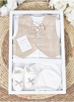 Buy 4-Piece Baby Suit Set with Gift Box in Saudi Arabia