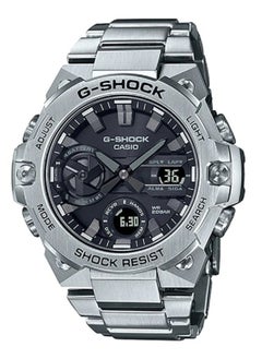 اشتري Casio Men G-Shock G-Steel Analog Digital Solar Power Mobile link Black Dial Stainless Steel Solid Band GST-B400D-1AD في السعودية