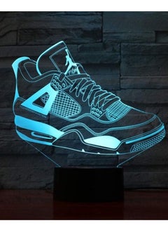 Buy Multicolor 3D LED illusion Lamp Basketball Shoes USB Night Light Boys Child Kids Fans Birthday Gifts Multicolor RGB Desk Lamp Bedroom Neon in UAE