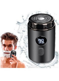 Buy Electric Mini Razor for Men Portable Travel Face Shaver Wet & Dry Waterproof Shaver Beard Trimmer Cordless USB Charging Facial Hair Groomer for Men Teen Boys Face, Trimmer in Saudi Arabia