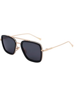 اشتري Mens Womens Polarized Sunglasses Retro Aviator Square Metal Frame Iron Man Edith Sunglasses في السعودية