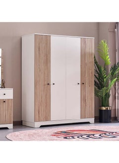 Buy Polo 4-Door Wardrobe 56 x 195.2 x 158.8 cm in Saudi Arabia