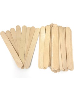 Buy Wooden Multi-Purpose Popsicle Sticks, Craft, Ice Cream, Wax, Waxing, Tongue Depressor Wood Sticks in UAE