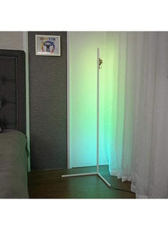 Buy New Minimalist LED Corner Floor Lamp Colorful Bedroom Living Room Floor Lamp Bar Atmosphere Lamp-Colour Changing White in UAE