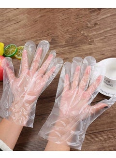 Buy Disposable Plastic Gloves, KASTWAVE Plastic Food Safe Disposable Gloves, Polyethylene Clear Work Gloves(500 PCS) in Saudi Arabia