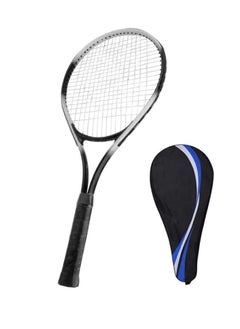 Buy Single Tennis Racket Beginner Competition Training Set with Carry Bag for Adults Student Women Men Black in UAE