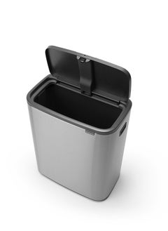 Buy Brabantia Bo Touch Bin, 60 litre, Plastic Bucket,Matt Steel Fingerprint Proof in Saudi Arabia