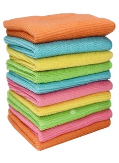 Buy 10-Piece Microfiber Cleaning Cloth Set multicolor 30x40cm in UAE