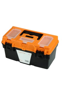 Buy Plastic Tool Box  18 Inch | Plastic Box with Handle | Tool Organizer Storage Box | Removable Inner Tray in Saudi Arabia