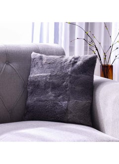 اشتري Ss24 Pearl Fur Cushion Luxury Style Cushion Home Decorative Throw Pillows Cushion for Bedroom Sofa Living Room Yellow Grey 50X50Cm Wl4239-2-Gy في الامارات