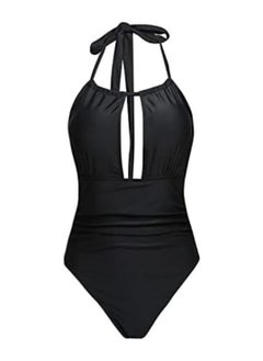 Buy Women's One Piece Swimsuit, Deep Cut Bikini, Bandeau Bathing Suits, Slimming Twist Swimwear, Body Shape Cover in Saudi Arabia