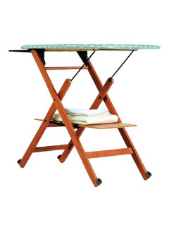 Buy Assai Freestanding Foldable Ironing Board Walnut Brown and Grey 50 x 91 x 123 cm 9900311006 in Saudi Arabia