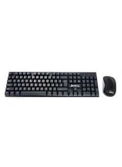 اشتري Space-Saving Wireless Keyboard and Mouse Combo Black في السعودية