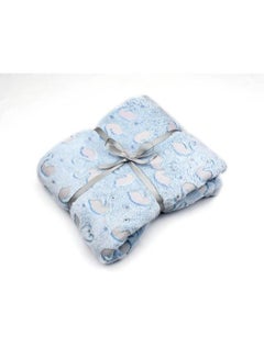 Buy Swan Fleece Blanket Blue in Egypt