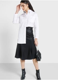 اشتري Leather Pleated Skirt في الامارات