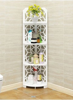 اشتري Bathroom Corner Stand Shower Caddy Corner Shelve Sink Organizer Bathroom Shelving Unit Storage Organizer Corner Bathroom Stand Display Rack For Bathroom Kitchen في الامارات