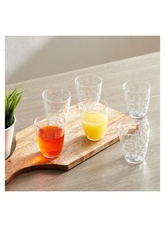 Buy Neo 6-Piece Checked Tumbler Set 310 ml in UAE