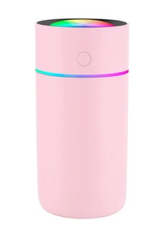 اشتري Mini Humidifier, Cool Mist Portable Mini USB Humidifier for Plants Car Baby Bedroom with Auto Shut-Off, Best Personal Humidifier (Pink-320ML في السعودية