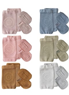 اشتري Baby Knee Pads, Anti-slip Foot Socks, Anti-Slip Baby Crawling Knee Pads, Adjustable Elastic Baby Knee Protectors Leg Warmers Elbow Pads with Eco-friendly Rubber for Toddler Infants Kids, 0-24 Months في السعودية