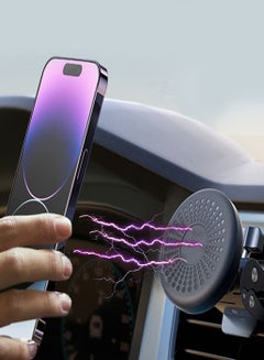 Buy Magnetic Phone Holder for Car Universal Car Vent Phone Mount Cell Phone Holder Compatible with iPhone Samsung in Saudi Arabia