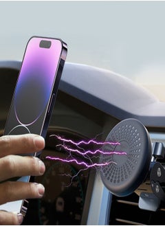 Buy Magnetic Phone Holder for Car Universal Car Vent Phone Mount Cell Phone Holder Compatible with iPhone Samsung in Saudi Arabia