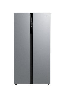 Buy Midea Side By Side Refrigerator, 509L 18.0Cu.Ft,  Inverter, Silver - MDRS710FGU50D in Saudi Arabia