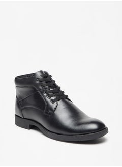 اشتري Men Solid Chukka Boots with Zip Closure في الامارات