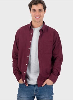 Buy Button Down Regular Fit Shirt in UAE