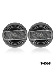 Buy 3-Way Coaxial Car Speakers 600W - Model T-1065 with Flush Mount Design, Set of 2 Music Speaker in Saudi Arabia