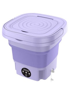 اشتري Portable Washing Machine, Mini Foldable Washer,Spin Dryer Small Foldable Bucket Washer, Suitable for Apartment Dorm,Travelling في السعودية