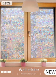 Buy Scale Shaped Translucent Colorful Electrostatic Stickers Window Sticker Window Display Sticker Cutable Glass Sticker For Living Room Bedroom's Window  45*200cm in Saudi Arabia