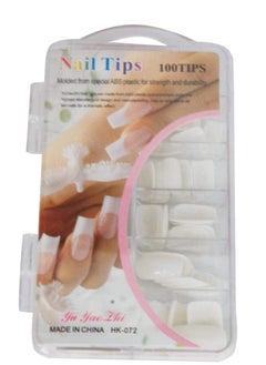 Buy False Nails - 100 Pieces White in Egypt