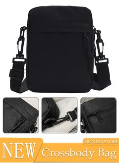 اشتري Compact Crossbody Bag for Men and Women Waterproof Sling Bag Backpack Multipurpose Cross Body Shoulder Bag Daypack for Travel Hiking Retro Purse Bag with Detachable Strap في الامارات