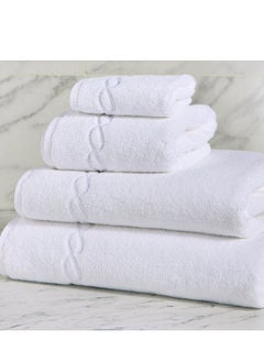 اشتري TWC Waves 4-Piece Fingertip Towel Set - 30x30 cm في السعودية