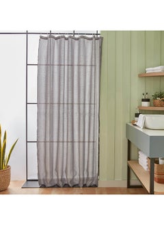 اشتري Diamond Solid Jacquard Shower Curtain with Hooks 200 x 180 cm في السعودية