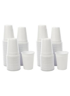 Buy Provenge Pack Of 100 Disposable Plastic Cups For Water Cold Drinks Juices Drinking Cups White For Office And Home in UAE