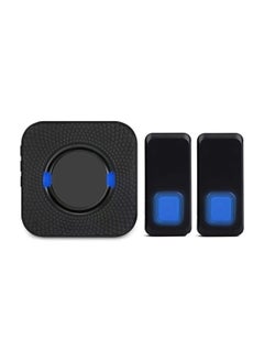 Buy Wireless Doorbell Waterproof With 2 Remote Push Buttons and 1 Receiver for Office and Home in Saudi Arabia