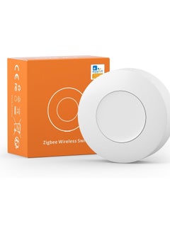 اشتري SNZB-01P Zigbee Wireless Switch, Supports to Create Smart Scenes, Trigger The Connected Devices on APP with Three Control Options, ZigBee Bridge Required, A Certified for Humans Device في الامارات