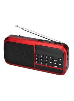 Buy Bluetooth Portable Rechargeable Digital Radio H798BT Black/Red in Egypt