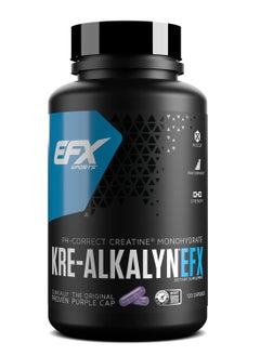 Buy Efx Sports Kre Alkalyn,1500 mg of buffered Creatine Monohydrate, Enhance Muscle Growth and Endurance, 120 Capsules in UAE