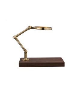 Buy Liying Pure Copper Coffee Dripper Holder with Wooden Base, 21cm x 15cm x 30.5cm, for Coffee Connoisseurs in UAE