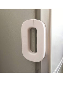 Buy Fridge Locks for Children Refrigerator Lock Child Safety Refrigerator Lock Multi-Function Lock Catch with 3M Adhesive, Used for Cupboard Door Drawer Closet (White) in Saudi Arabia