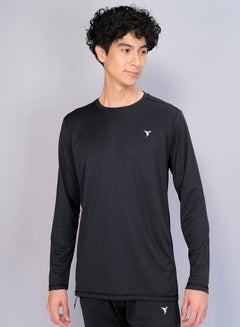 Buy Solid Round Neck Slim Fit T-Shirt in Saudi Arabia