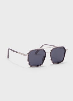 اشتري Polarized Lens With Spring Arms Square Aviator Sunglasses في الامارات