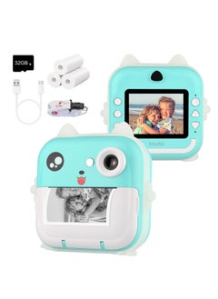 Buy Digital Camera For Kids 48MP Kids Camera With 32GB SD Card Full HD 1080P Cameras Mini Kids Camera With Instant Print Thermal Printer With 3 Thermal Rolls 2.4Inch Eye Protect Screen Selfie Camera in UAE