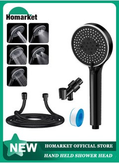 Buy Filtered Shower Head, High Pressure 5 Spray Mode Handheld Showerhead with Extra 59" Long Hose and Adjustable Bracket Holderfor Hard Water - Remove Chlorine - Reduces Dry Itchy Skin, Matte Black in UAE