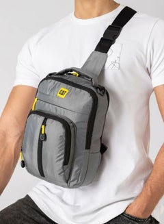 Buy Crossbody bag waterproof material grey color in Egypt