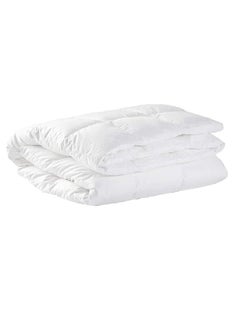 Buy Queen Size Quilted Down Duvet Insert Cotton White 150x200cm in UAE