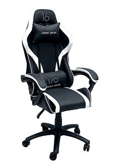 اشتري SBF Ergonomic Leather Gaming Chair, High Back Office Chair with Adjustable Height, Headrest, Lumbar Support, and Swivel - Perfect for Computer and Video Gaming في الامارات